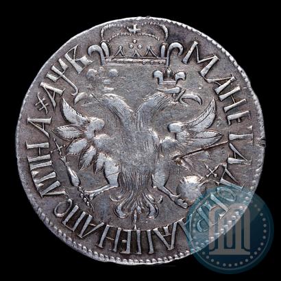 Picture Poltina 1702 year  "Without ribbons near the wreath"