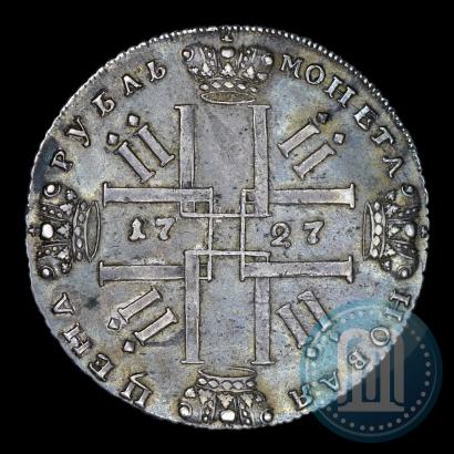Фото 1 рубль 1727 года СПБ "Петербургский тип"