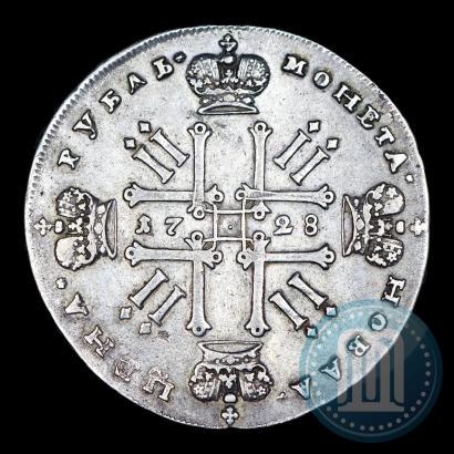 Фото 1 рубль 1728 года  "Тип 1727"