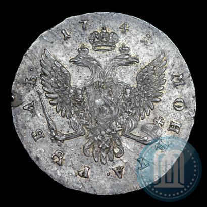 Picture 1 rouble 1741 year СПБ "Half-length portrait"