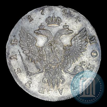 Фото 1 рубль 1744 года ММД 
