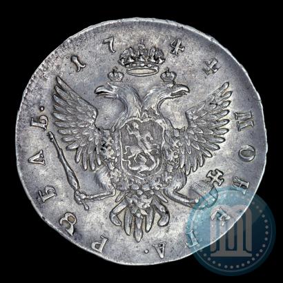 Picture 1 rouble 1744 year СПБ 