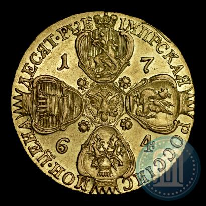 Picture 10 roubles 1764 year СПБ 