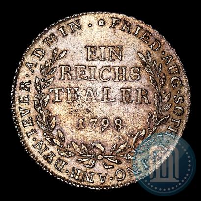 Фото Ein reichsthaler 1798 года  "Княжество Йевер"