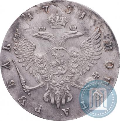 Фото 1 рубль 1751 года ММД 