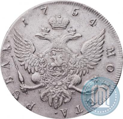 Picture 1 rouble 1754 year СПБ-IМ "Portrait by Benjamin Scott"
