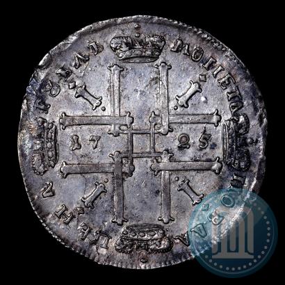 Фото 1 рубль 1725 года  "Портрет в античных доспехах"