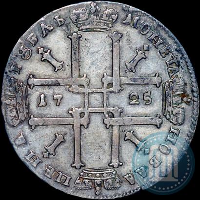 Фото 1 рубль 1725 года OK "Портрет в античных доспехах"