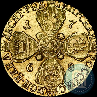Picture 10 roubles 1768 year СПБ 