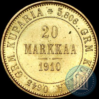 Picture 20 markkaa 1910 year L 