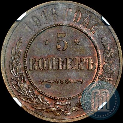 Picture 5 kopecks 1916 year  