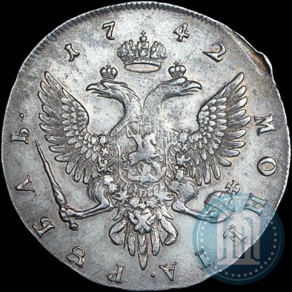 Picture 1 rouble 1742 year ММД 