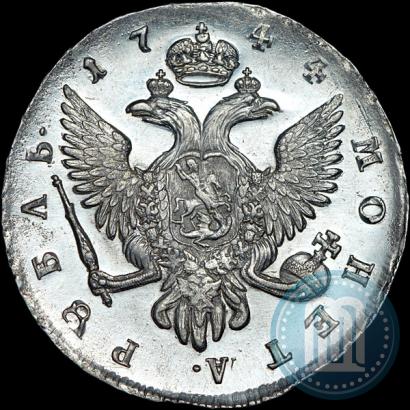 Picture 1 rouble 1744 year СПБ 