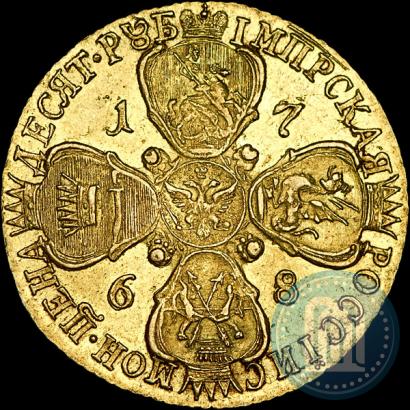 Picture 10 roubles 1768 year СПБ 