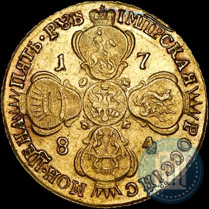 Picture 5 roubles 1784 year СПБ 
