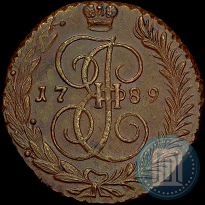 Фото 5 копеек 1789 года АМ 