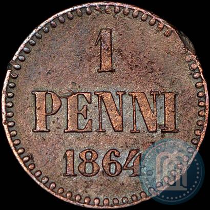 Picture 1 penni 1864 year  