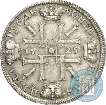 Picture 1 rouble 1725 year СПБ "Sun rouble, portrait in armour"