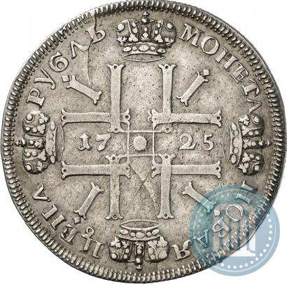 Picture 1 rouble 1725 year СПБ "Sun rouble, portrait in armour"