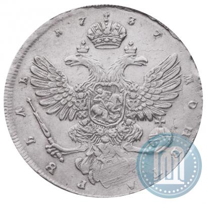 Picture 1 rouble 1737 year  "Moscow type"