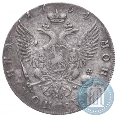 Фото Полтина 1754 года СПБ-IМ "Портрет работы Бенджамина Скотта"