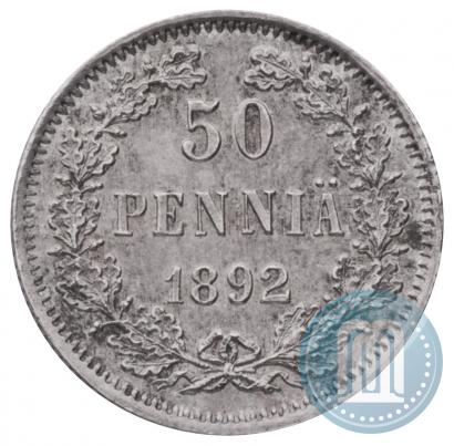 Фото 50 пенни 1892 года L 