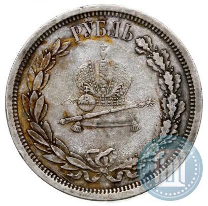 Picture 1 rouble 1883 year ЛШ "On the Coronation of Emperor Alexander III"