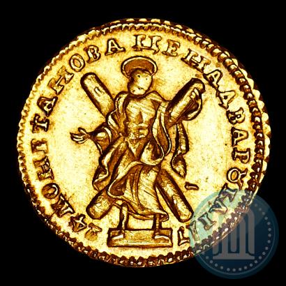 Фото 2 рубля 1724 года  "Портрет в античных доспехах"