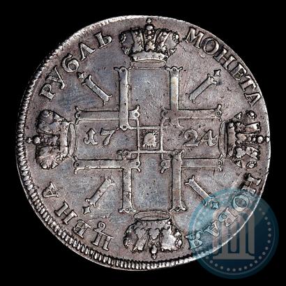 Picture 1 rouble 1724 year СПБ "Sun rouble, portrait in armour"