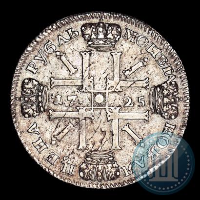 Picture 1 rouble 1725 year СПБ "Sun rouble, portrait in armour"