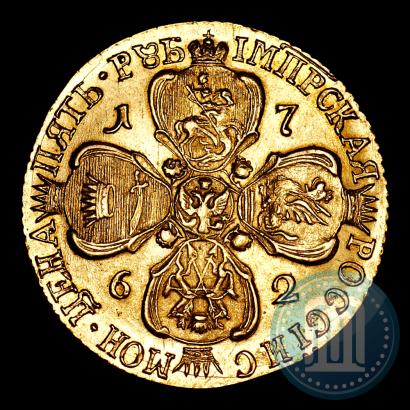 Фото 5 рублей 1762 года СПБ 