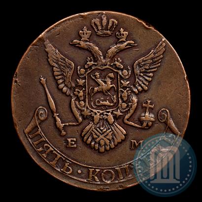 Picture 5 kopecks 1787 year ЕМ 
