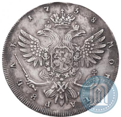 Picture 1 rouble 1738 year СПБ "Petersburg type"