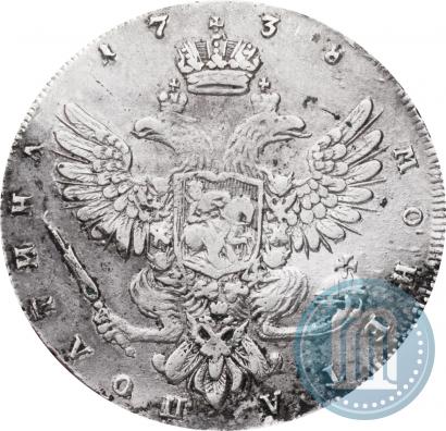 Picture Poltina 1738 year СПБ "Petersburg type"