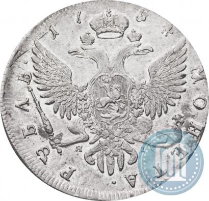 Picture 1 rouble 1754 year СПБ-ЯI "Portrait by Benjamin Scott"
