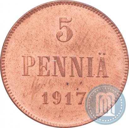 Picture 5 pennia 1917 year  