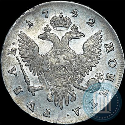 Picture 1 rouble 1742 year СПБ 
