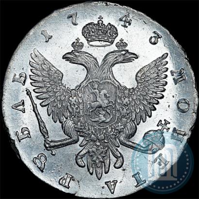 Picture 1 rouble 1743 year СПБ 