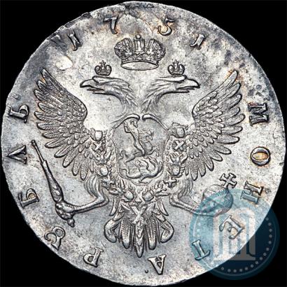 Фото 1 рубль 1751 года ММД 