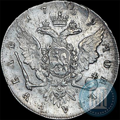 Picture 1 rouble 1759 year СПБ-ЯI 