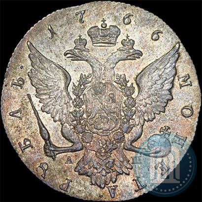 Picture 1 rouble 1766 year СПБ-АШ 