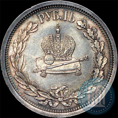 Фото 1 рубль 1883 года ЛШ "В память Коронации Императора Александра III"