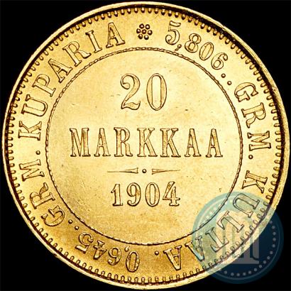 Picture 20 markkaa 1904 year L 