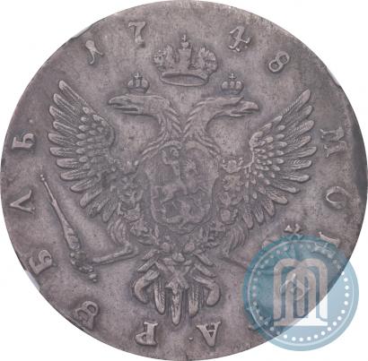 Picture 1 rouble 1748 year ММД 