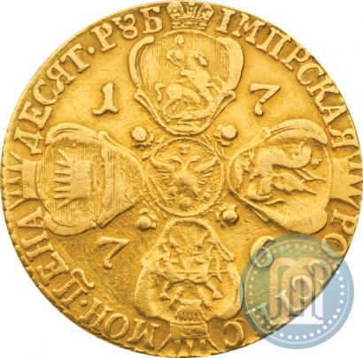 Picture 10 roubles 1776 year СПБ 