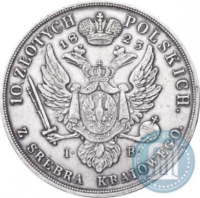 Picture 10 złotych 1823 year IB 