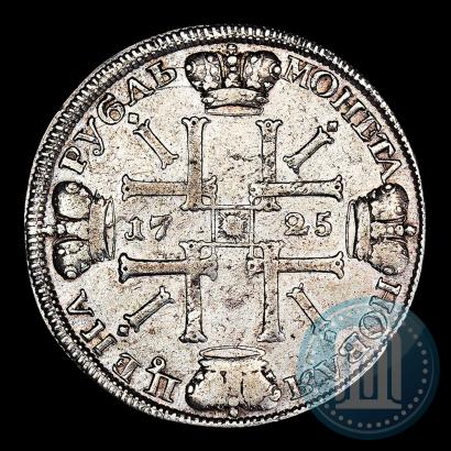 Picture 1 rouble 1725 year СПБ "Sun rouble, portrait in armour"