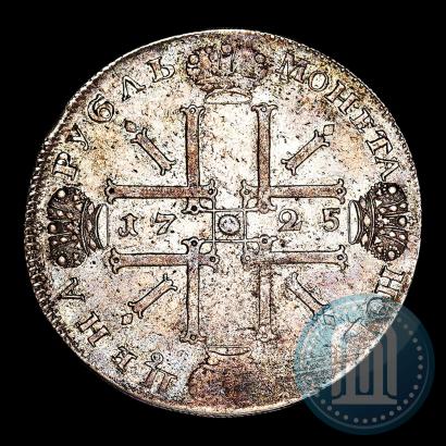 Picture 1 rouble 1725 year СПБ "Sun rouble, portrait in armour"