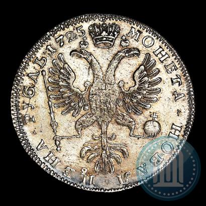 Picture 1 rouble 1725 year СПБ "Petersburg type, portrait turned to the left"