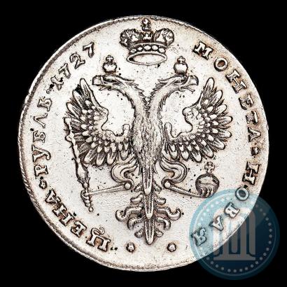 Picture 1 rouble 1727 year  "Moscow type, portrait turned to the right"